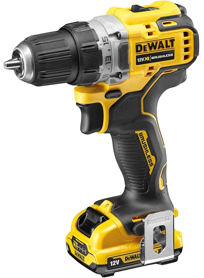 DEWALT 12V Brushless Drill Driver Compact Cordless 2 X 2Ah Batteries And Charger Yellow Black Dcd701D2 Gb 3 Year Warrnty - Image 3