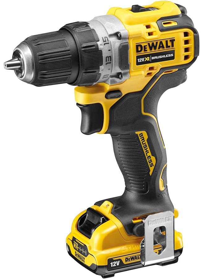 DEWALT 12V Brushless Drill Driver Compact Cordless 2 X 2Ah Batteries And Charger Yellow Black Dcd701D2 Gb 3 Year Warrnty - Image 2