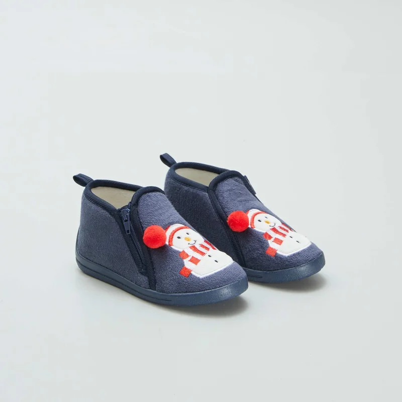 Kiabi Christmas Slipper Boots Blue