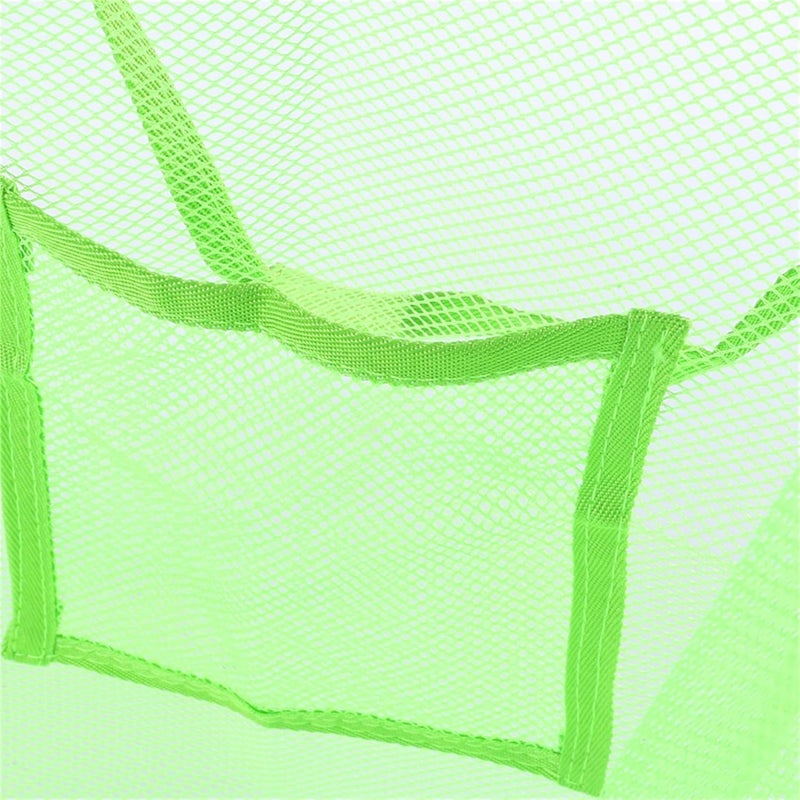 cheekyglo Large Mesh Tote Foldable with Pouch for Pool Towels Bath Storage Seashells Travel Vacation Durable Pool Tote,Light Green - Image 3