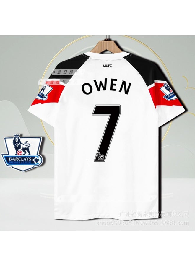 10-11 No. 7 Star Of Red Devils Away Game Plus Premier League Short Sleeve Football Jersey - Image 1