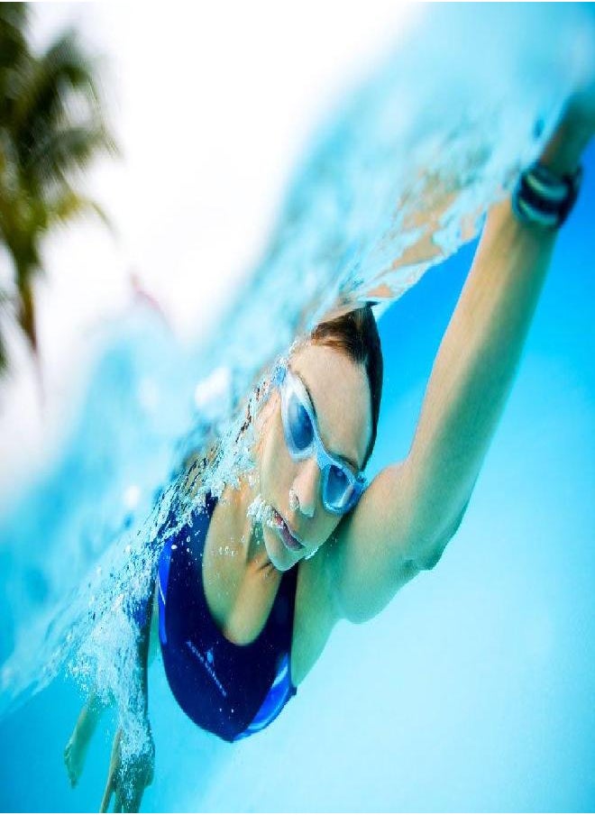 Aqua Sphere - Sphere Kaiman Swim Goggles With Clear Lens (Blue). Uv Protection Anti-Fog Swimming Goggles For Adults - Image 1