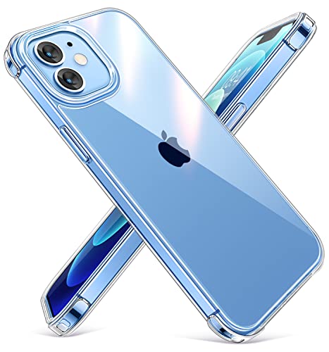 CANSHN Clear Compatible with iPhone 12 CaseiPhone 12 Pro Case Military Drop Protection Not Yellowing Shockproof Protective Cover Bumpers Slim Thin Phone Case 61 Inch - Image 1