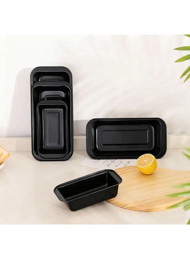 2Pcs Heavy Duty Nonstick Black Rectangular Baking Tray Dish Carrier Box 662F Heat Oven Safe - Image 3