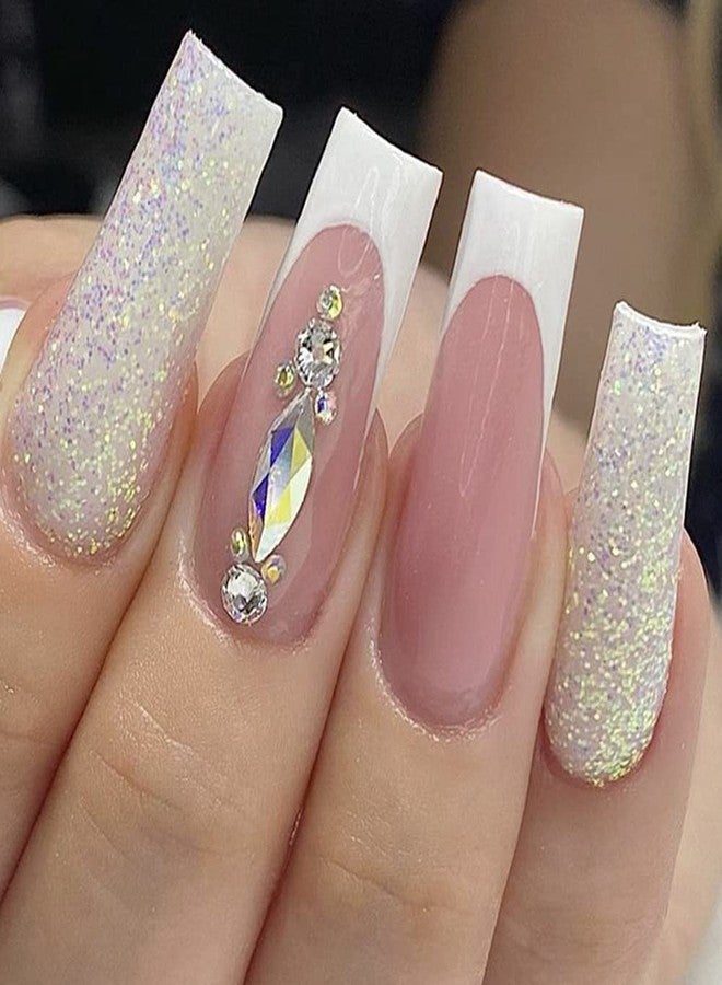 Furimuk White Sugar Nail Glitter Powder for Christmas Snowflake Nails Design, Sandy Pigment Shiny 3D Candy Nail Art Sequins Winter Manicure Decorations Accessories. - Image 5