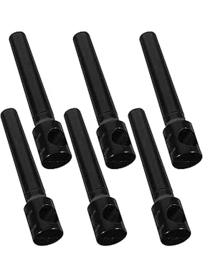6 Pcs Manual Corkscrew Set Portable Plastic Wine Bottle Opener For Travel Bar Kitchen - Image 1