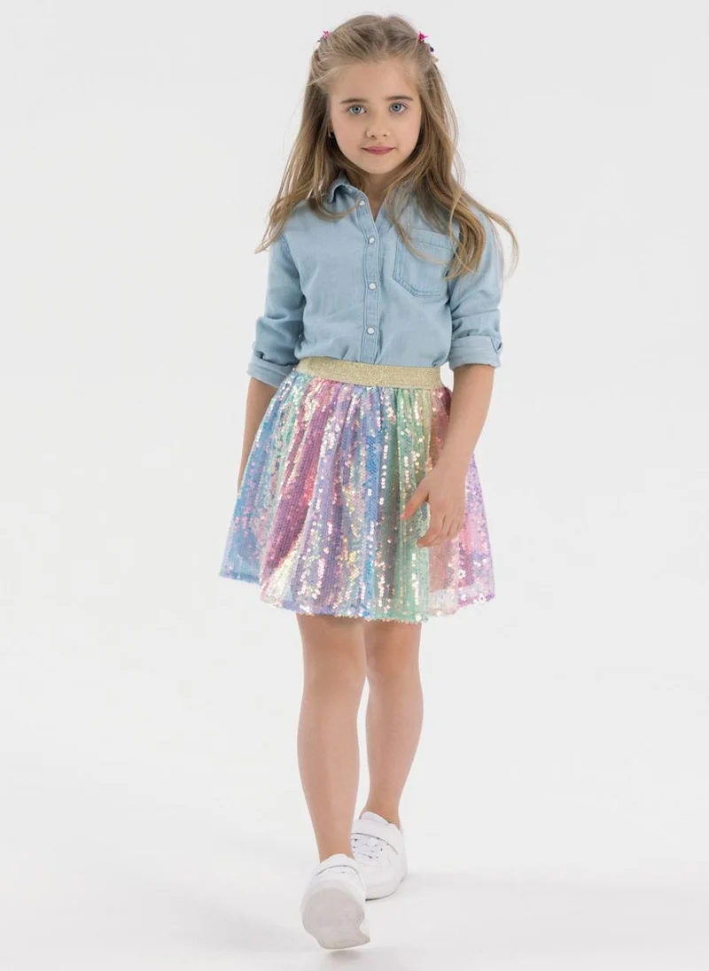 مينوتي Teen Girls Sequin Skirt