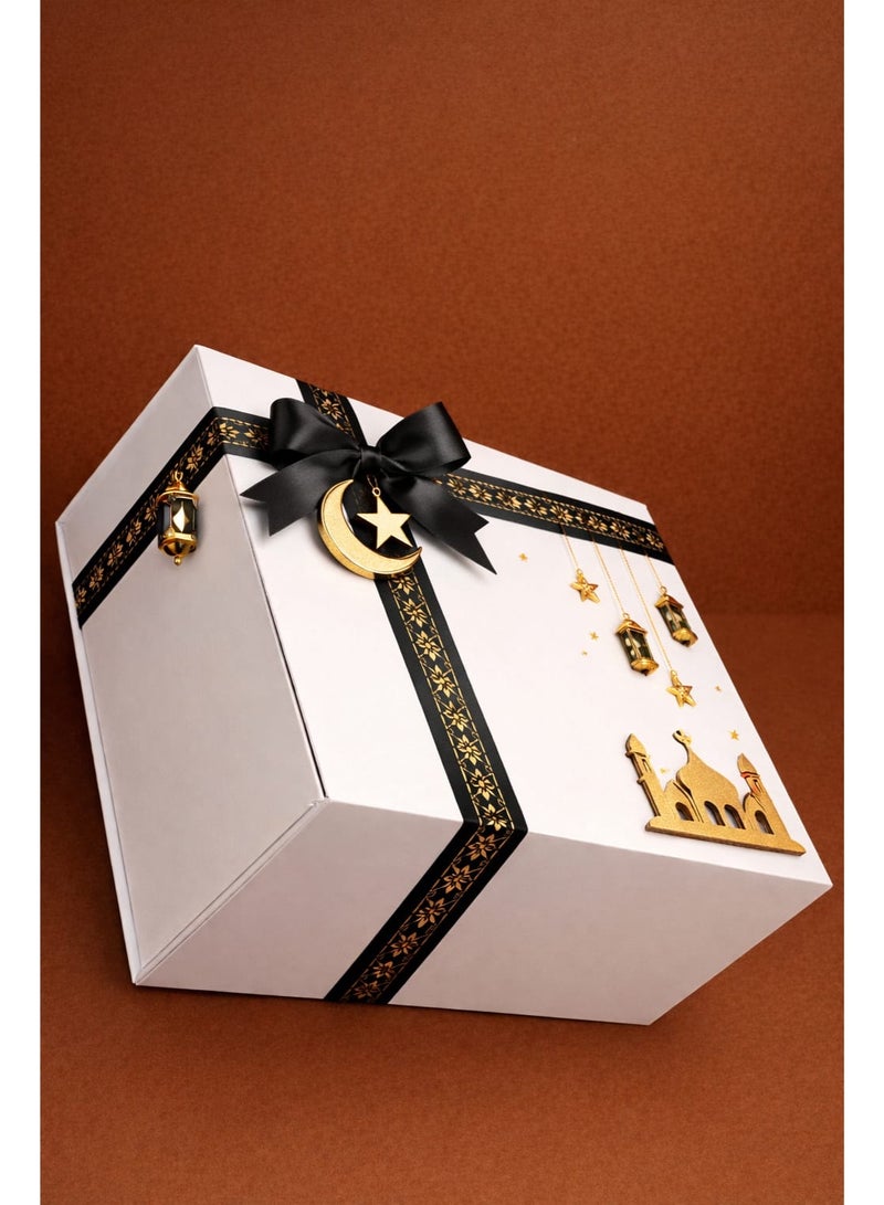 Elegant Ramadan Gift Box Set with Dates, Incense Burner & Decorative Accessories - Image 1