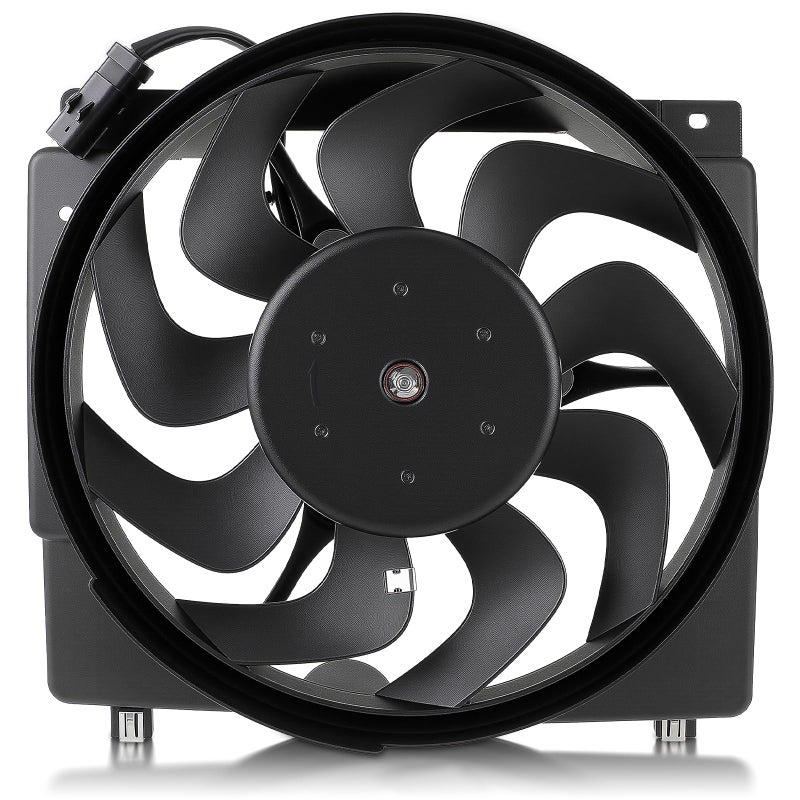 AUTOKAY Cooling Fan Assembly for Jeep Cherokee 19972001 Replace 620560 Black
