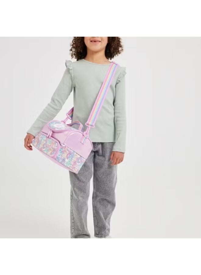 Smiggle Children's Double-Layer Insulated Lunch Bag with Cartoon Print, Student Lunchbox, Portable Large Capacity Food Carrier Bag - Image 4