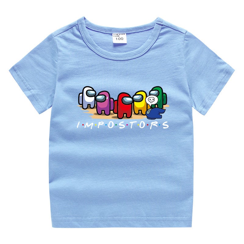 2023 New Children'S Wear Children'S Summer Short-Sleeved T-Shirt Boys And Girls Cotton Base Shirt Baby'S Half-Sleeved T-Shirt Children'S Top - Image 1
