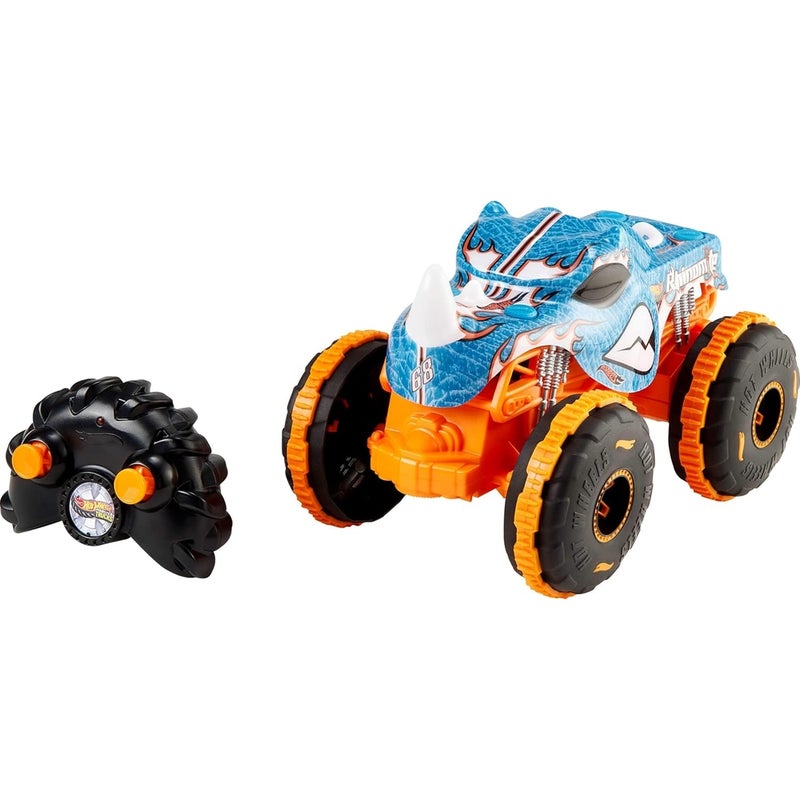 Mattel Games Mattel - Hot Wheels Monster Trucks Rhinomit 1/24 with Remote Control - JBK11 - Image 2