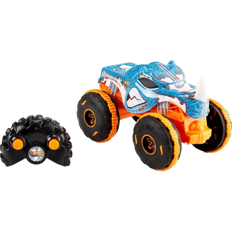 Mattel Games Mattel - Hot Wheels Monster Trucks Rhinomit 1/24 with Remote Control - JBK11 - Image 1