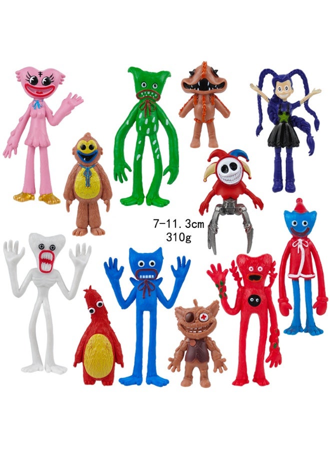 Action Figure Toys, Poppy Playtime 5 Game Character Set, Gift for Fans, Kids, Collectors, Home Decor (12 Pack)