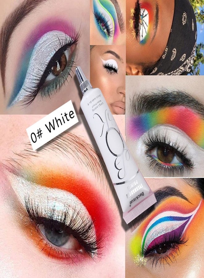 MAEPEOR Matte Eyeshadow Primer 6 Colors Prevent Oily Lids and Creasing Eye Primer Base Long-lasting Waterproof & Smudgeproof Eye Base Makeup for All Shadows (0 White) - Image 3
