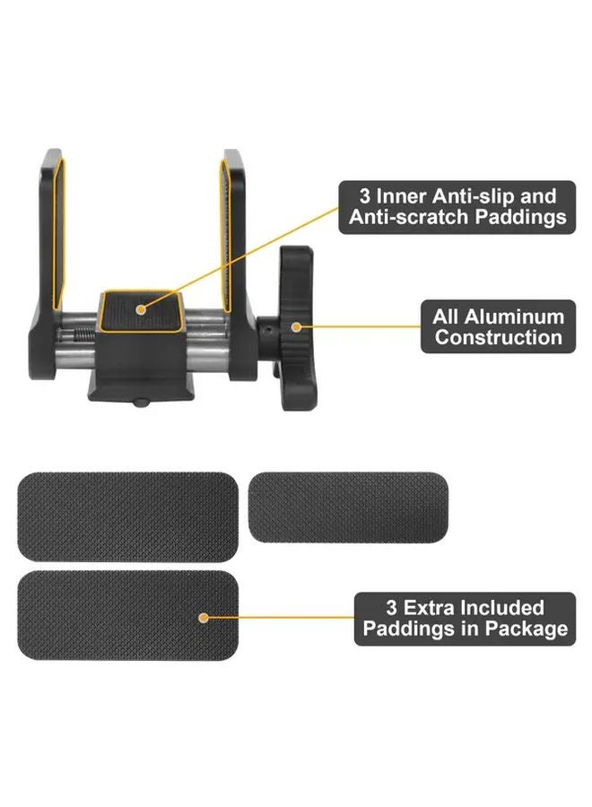 HTPSFJ004G Aluminum Tripod Head Clamp For Telescopes Binoculars Outdoor Hunting - Image 5