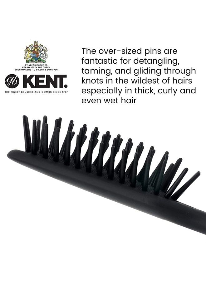 KENT فرشاة شعر كينت AH10G Airhedz Pro ذات الدبوس الضيق (دبوس سميك، رمادي) - Image 1