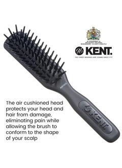 KENT Kent AH10G Airhedz Pro Narrow Pin Hair Brush (Fat Pin, Grey)  - Image 2