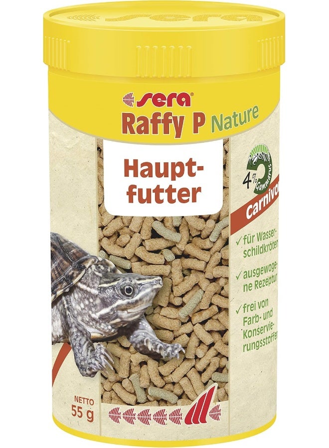 Sera Sera Raffy P Nature Reptile Food 250ml, Yellow Red, 1850, 1.7 Oz/250 ml  - Image 1
