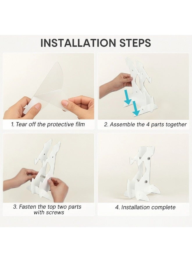 شيبشيب حامل ذراع تحكم بطبقتين، رف لحامل ذراع التحكم وحامل سماعات للأجهزة Xbox Series X S / Xbox One / PS5 / PS4 / نينتندو سويتش / الكمبيوتر الشخصي / السماعات، منظم شامل لإكسسوارات ألعاب الفيديو. - Image 4