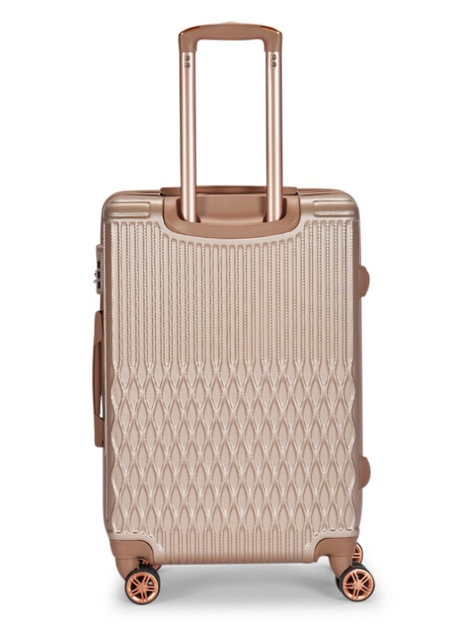 ليمرا طقم شنط سفر مكون من 5 حقائب أمتعة بـ 4 عجلات بتصميم صلب و حديث ذهبي - Image 5