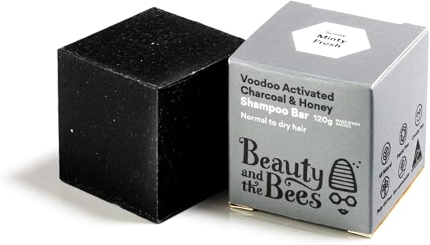 Beauty and the Bees Voodoo Bamboo Black Charcoal Shampoo Bar - Image 2