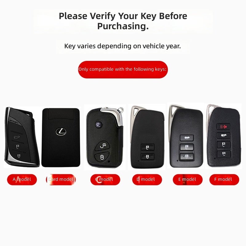 LEXUS Luxury Sheepskin Key Case for Lexus LS, IS, CT, GS, NX, ES, RX, and LX - Elegant Design - Image 2