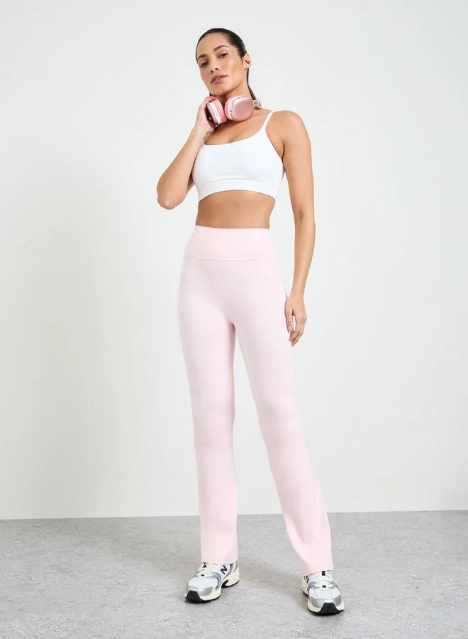 Take Two Pink Flared Yoga Pants