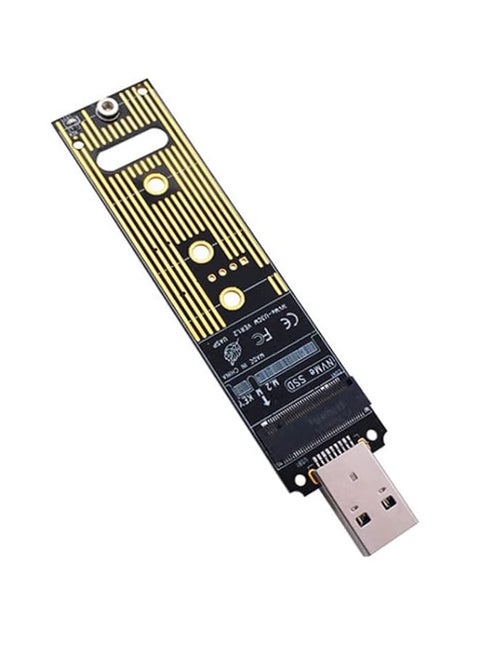 M.2 Nvme Usb 3.1 Adapter M Key M.2 Pcie To Hard Drive Ssd Converter Reader High Performance 10 Gbps Usb 3.1 Gen 2 Bridge Chip Support 2230 2242 2260 2280