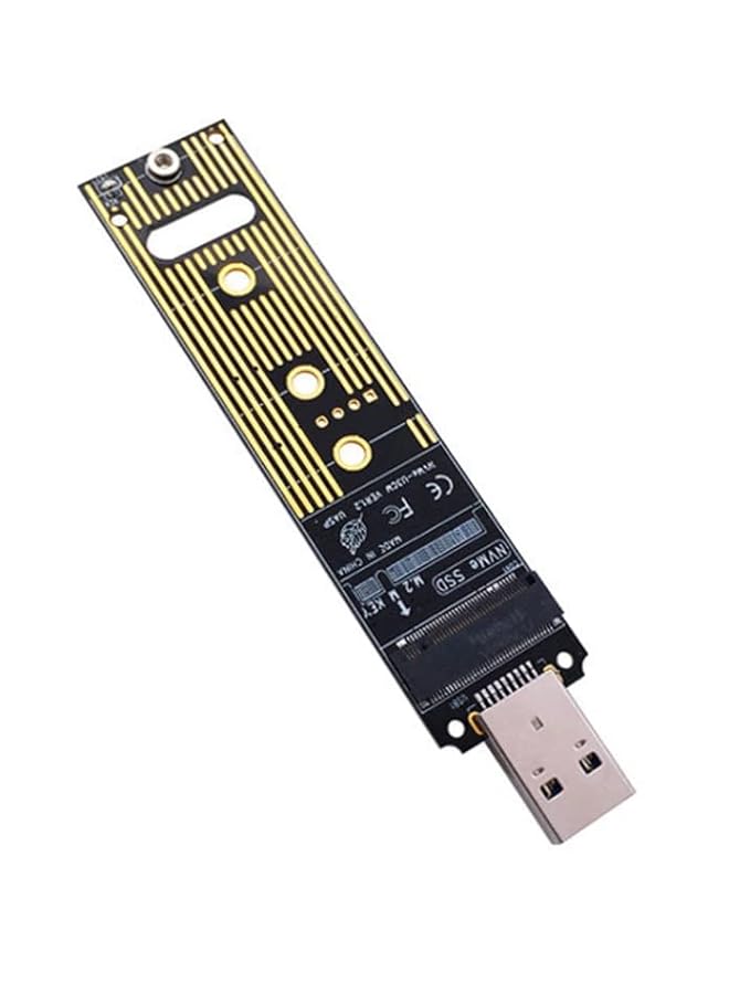 M.2 Nvme Usb 3.1 Adapter M Key M.2 Pcie To Hard Drive Ssd Converter Reader High Performance 10 Gbps Usb 3.1 Gen 2 Bridge Chip Support 2230 2242 2260 2280