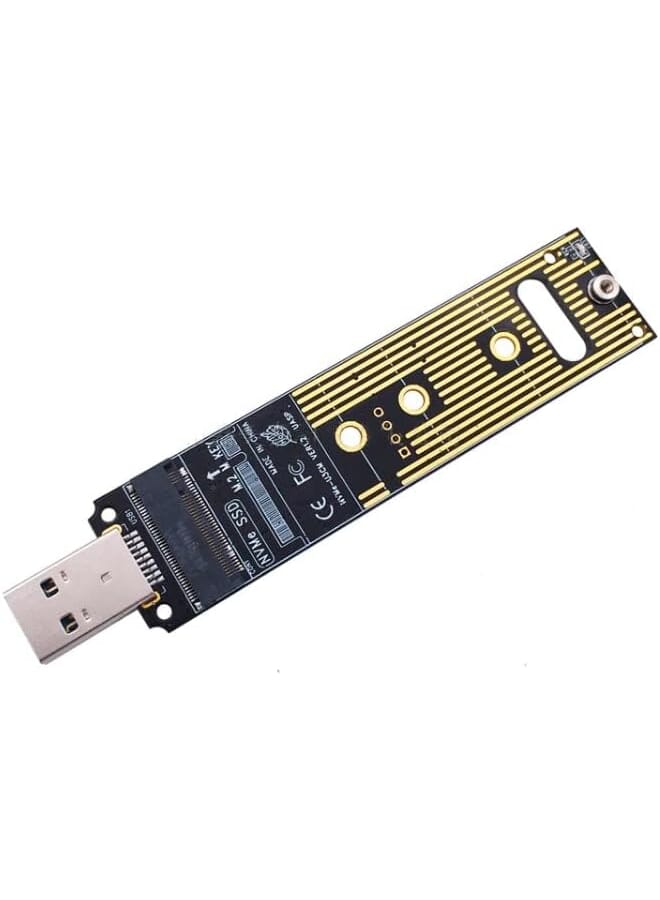 M.2 Nvme Usb 3.1 Adapter M Key M.2 Pcie To Hard Drive Ssd Converter Reader High Performance 10 Gbps Usb 3.1 Gen 2 Bridge Chip Support 2230 2242 2260 2280