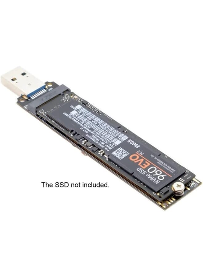 M.2 Nvme Usb 3.1 Adapter M Key M.2 Pcie To Hard Drive Ssd Converter Reader High Performance 10 Gbps Usb 3.1 Gen 2 Bridge Chip Support 2230 2242 2260 2280