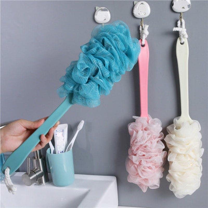 Style Homez ستايل هومز أمايزر، إسفنجة دش ناعمة للغاية مع مقبض طويل 44 سم باللون الأزرق المحيطي، أساسيات الحمام من ستايل هومز - Image 2