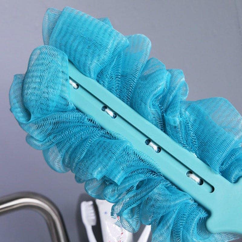 Style Homez ستايل هومز أمايزر، إسفنجة دش ناعمة للغاية مع مقبض طويل 44 سم باللون الأزرق المحيطي، أساسيات الحمام من ستايل هومز - Image 4