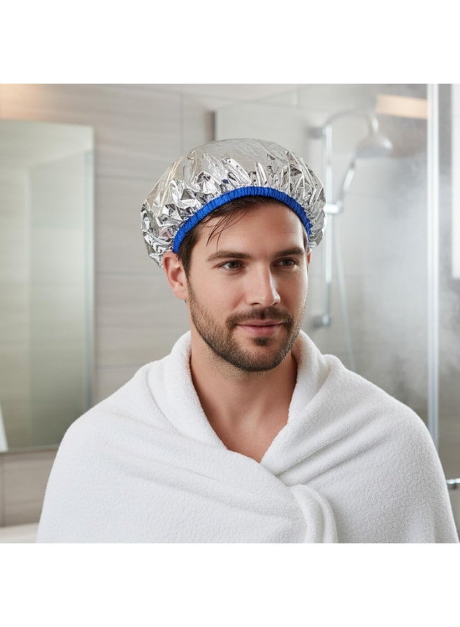 ShineZone 6 Pcs Hair Heat Cap, Aluminum Foil Inner Layer,Suitable Oil Treatment and Hair Mask - Image 5