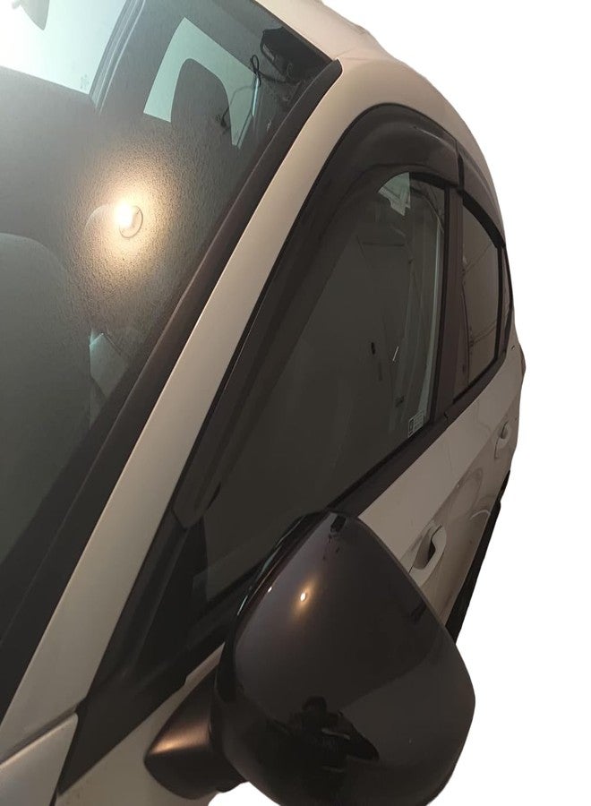 Optimal Co Tinted Tape-On Side Window Vent Visor Deflectors Rain Guards Compatible with Honda Civic Hatchbac HB 2022 2023 LX Sport Touring EX-L - Image 3