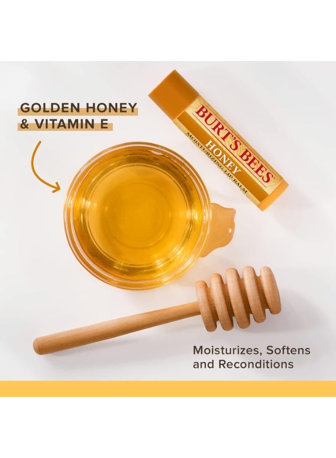 Burt's Bees 100% Natural Lip Balm, Honey, 4.25g - Image 2