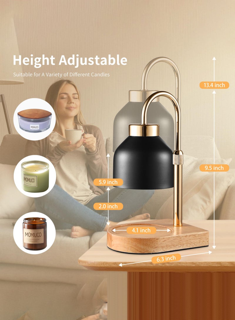 Arabest Candle Warmer Lamp with Timer Dimmer, House Warming Gifts New Home Decor, Birthday Gifts for Women Mom, Wax Melt Warmer for Jar Candles, Adjustable Height with 2 Bulbs - Image 2