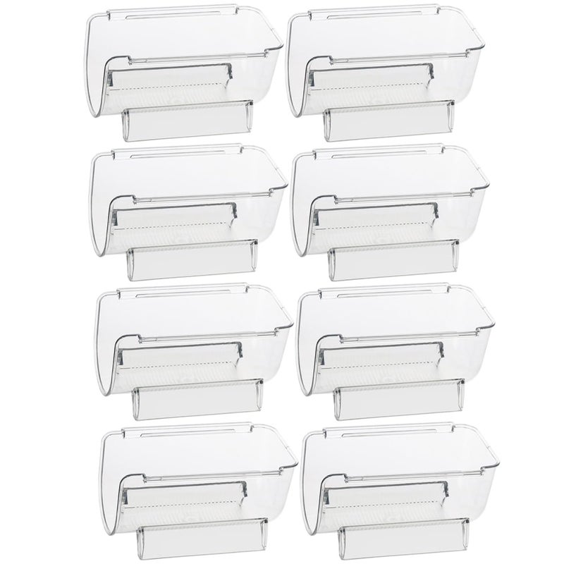 8Pcs Stackable Clear Wine Rack Desktop Display Holder Stable Stand For Collectors - Image 2