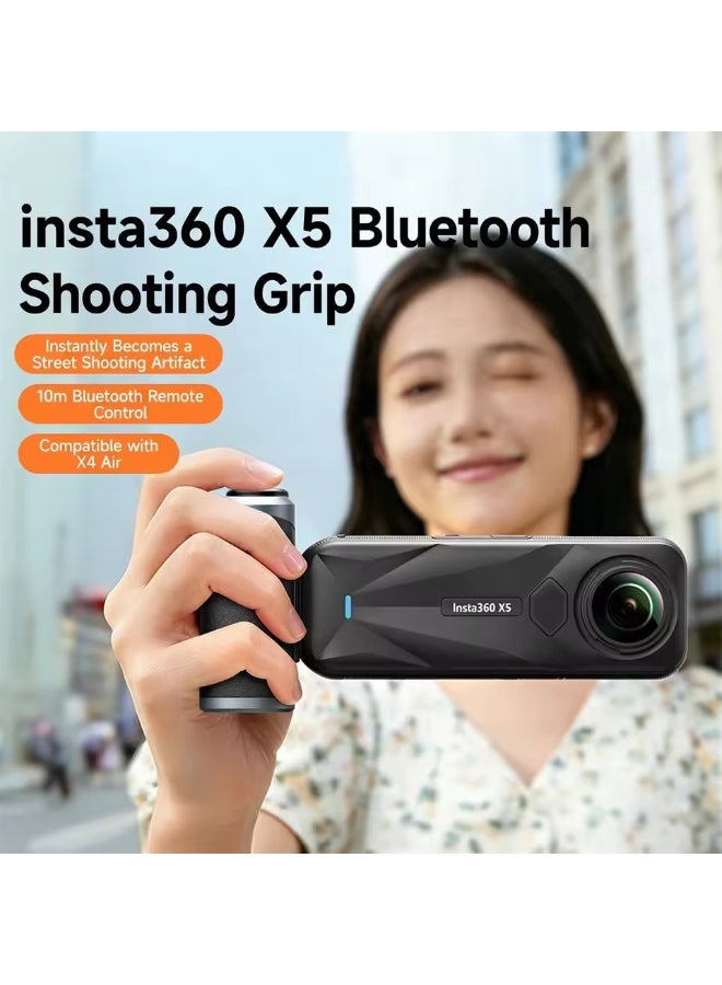 في ار اي جي مقبض VRIG GA-08SE للتصوير الفوتوغرافي في الشوارع لكاميرا Insta360 X5/ X4 Air مع جهاز تحكم عن بعد بتقنية البلوتوث وكاميرا الحركة المحمولة باليد - Image 1