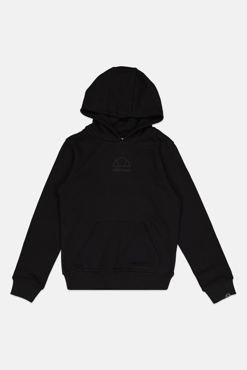 Ellesse Kids Boy 2 Pieces Brand Logo Hoodie And Jogger Pants Set, Black - Image 5