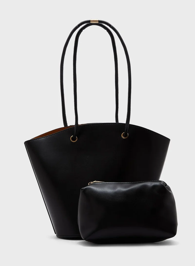 ELLA Minimal Bucket Tote Bag