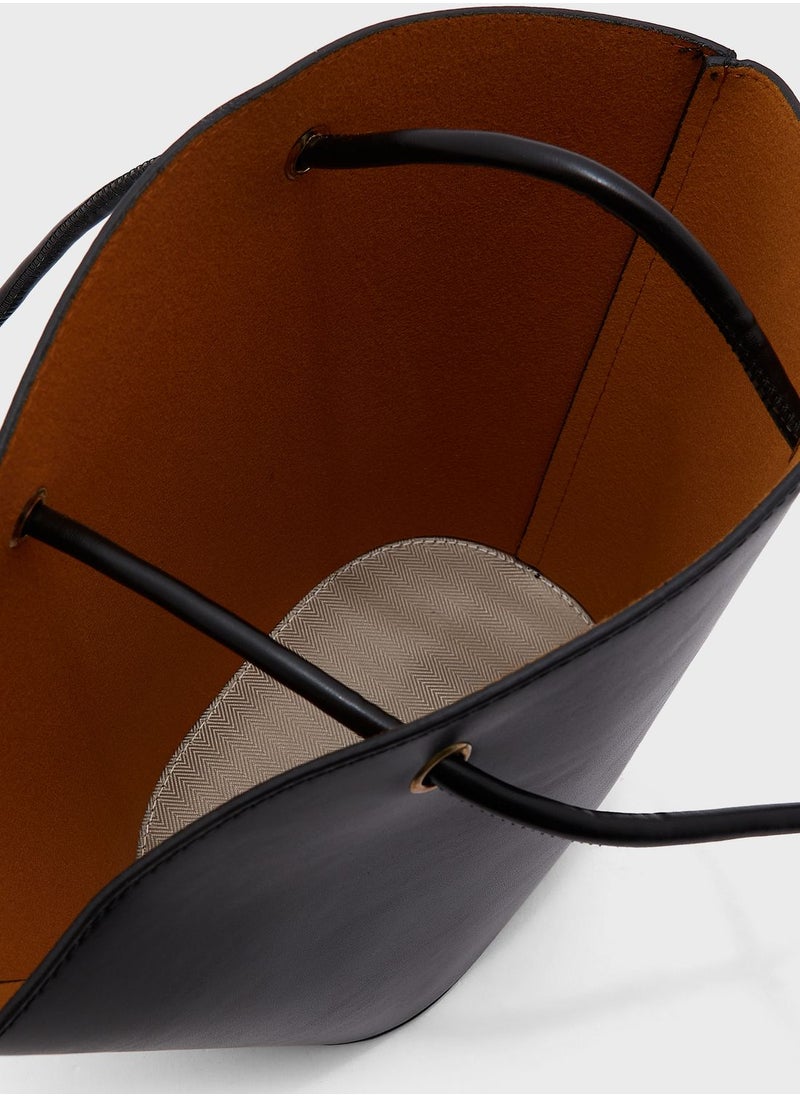 ELLA - Minimal Bucket Tote Bag - Image 1
