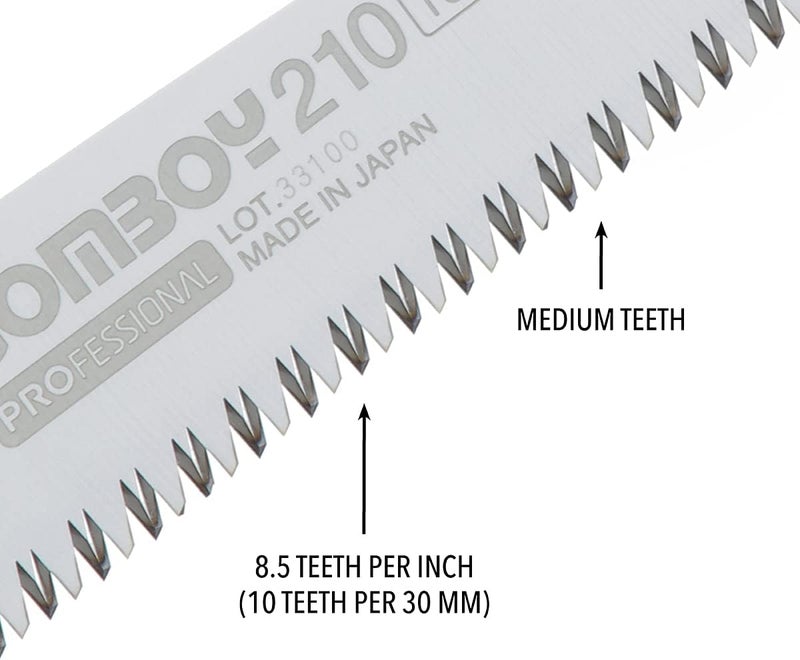 SILKY GomBoy Professional Folding Saw 210mm Medium Teeth (121-21) - Image 5