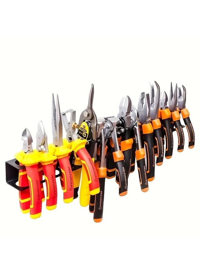 Heavy Duty Metal Tool Rack Wall Mounted Storage for Screwdrivers and Pliers Garage Organizer - Image 3