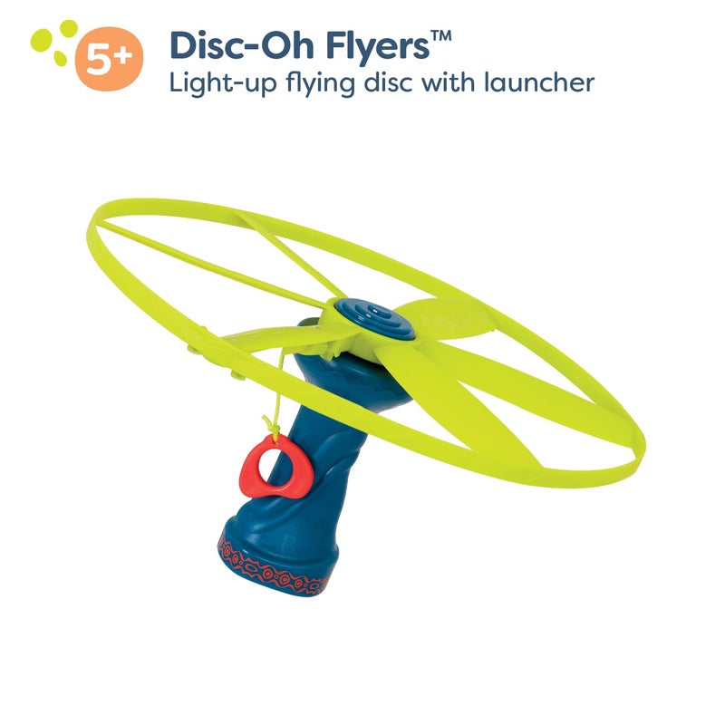 B. toys â€“ Skyrocopter â€“ Sports & Outdoors â€“ Light â€“ Up Disco Flyers â€“ Flying Disc with Lights & Launcher For Kids 5 Years + - Image 5