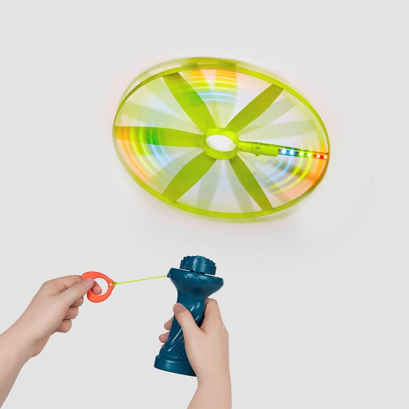 B. toys â€“ Skyrocopter â€“ Sports & Outdoors â€“ Light â€“ Up Disco Flyers â€“ Flying Disc with Lights & Launcher For Kids 5 Years + - Image 2