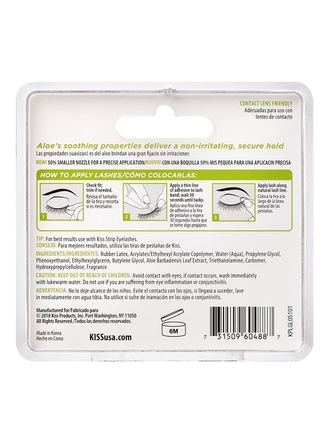 KISS Kiss Strip Lash Adhesive With Aloe (Clear)  - Image 1
