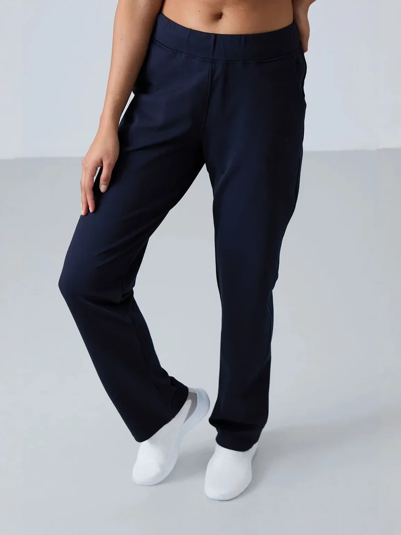 تومي لايف TOMMY High-Waist Straight-Leg Sweatpants