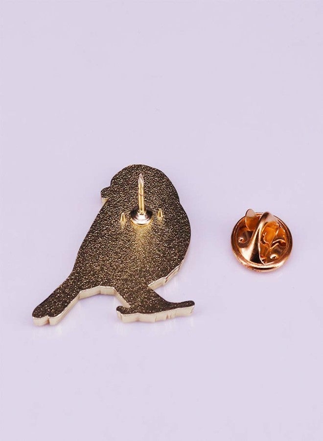 GuDeKe Beautiful Robin Bird Brooch Wildlife Nature Pin - Image 2